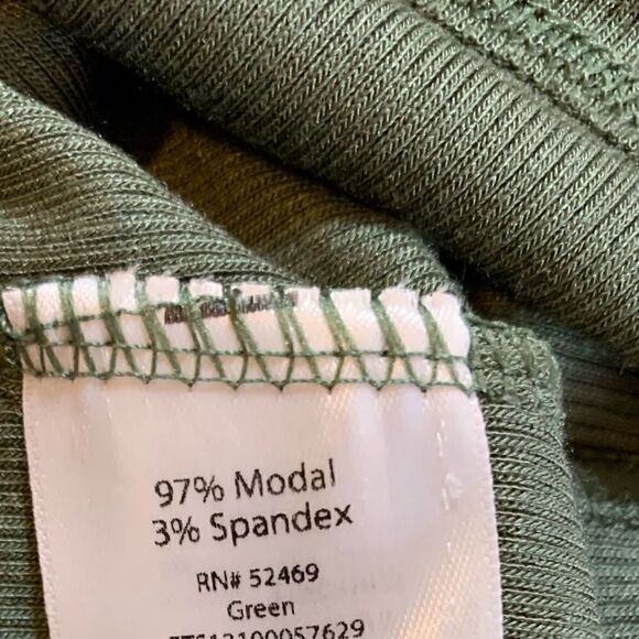 Terra & Sky Tank Top Olive Green Modal Rayon Fitted Soft Stretchy Sexy Sz 2X NWT - Picture 5 of 5